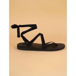 Leather Ribbon Sandal